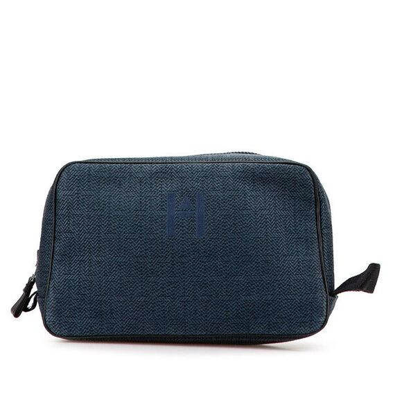Hermes Globetrotter MM Toilchevron Pouch - Picture 1 of 10